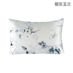 100% Both Sides Pure Natural Mulberry Silk Pillowcase with Zipper Closure Soft and Cooling Silk Pillow Cases