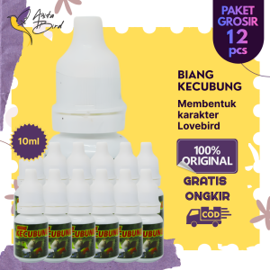 PAKET GROSIR 12PCS Biang kecubung dan Ginseng Merah Dopping Burung Instant Vitamin Burung