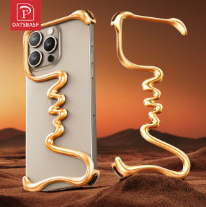 OATSBASF Aesthetic Heat Dissipation Phone Case Bezel-less Minimalist Case for iPhone 16 Pro Max/ iPhone 15Pro Max/14/13