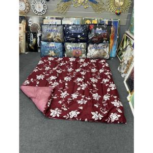 Narita Quilted Mattress Floral Design Blue and White | Bedding | Floral Pattern | Soft Fabric | Comfortable | Bedroom Setting