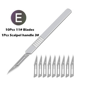 10Pcs Sterile Surgical Knife Blade Size 11/23 Carbon Steel Surgical Scalpel Blade Piglet Castration Tool