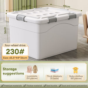 Save Mall Kotak Penyimpanan Plastik Box Organizer Baju Mainan Barang Multifungsi dengan Tutup - Storage Container Kedap Udara