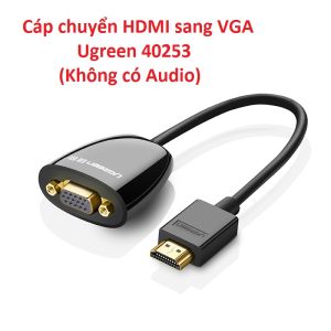 Cáp chuyển HDMI sang VGA Ugreen 40253 (không có Audio) Chính Hãng