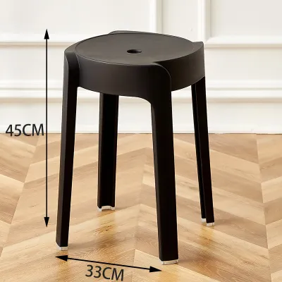 Aihone MALL plastic stool chair stackable thickened non-slip plastic modern portable chair dining chair multicolor