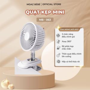 HCM Quạt mini để bàn kẹp xe đẩy bé Moaz BéBé MB – 063