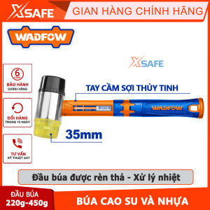 Búa cao su và nhựa 35mm WADFOW WHM7305 búa đa năng cán búa bằng nhựa ABS đặt siêu bền chắcchính hãng