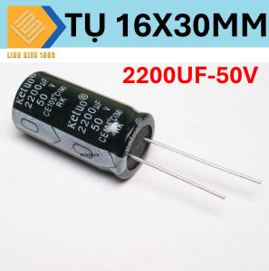 Tụ 2200uf50v 16x30mm tụ hóa 2200uf50v