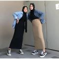 Rok Rajut Span / Rok Rajut Dewasa / Rok Rajut Premium Tebal / Rok Panjang / Rok Span Wanita / Knit Skirt. 
