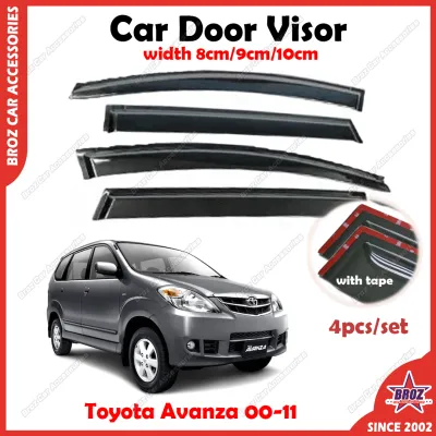 Air Press Window Door Visor Wind Deflector for Avanza 2004 - 2011 - MOVE Design 10 CM (4PCS/SET)