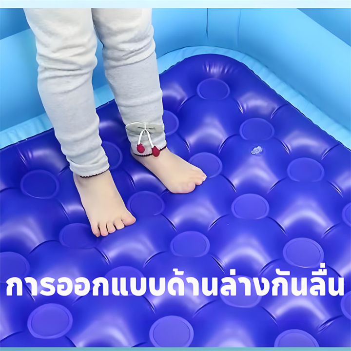🏊🏻♂️สระว่ายน้ำขนาดใหญ่25ท่าน🌊 สระว่ายน้ำเด็ก สระว่ายน้ำเป่าลม 1.5M 1 ...