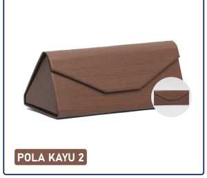 tokomumer KOTAK KACAMATA SEGITIGA LIPAT  anti pecah dengan magnet K026