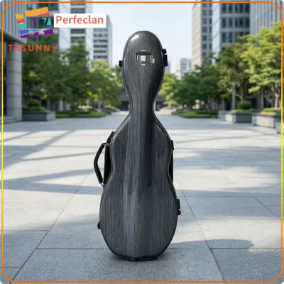 Perfeclan Full-Size Violin Case Portable Hard-Shell Violin Case Sturdy Lightweight for Violinists Students Orchestra Players Travel Rehearsal Music School