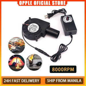 OPPLE 9733 BBQ Blower Fan Portable Blower kalan DC 12V 8000 Rpm Air Turbo Blower for Computer cooling with Variable Speed Controller