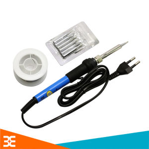 Tay Hàn Điều Chỉnh Nhiệt Độ TQ936 220V-60W Tặng Thiếc 30g 5 Mũi Hàn Giá Đỡ Mỏ Hàn