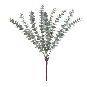 1PC Artificial Eucalyptus Stem Home Party Wedding Centerpiece Flower Decoration Faux Branches Room Office Vase Bouquet Floral Arrangement Decor Fake Leaves
