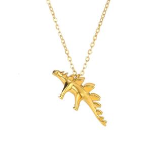 Cool Dinosaur Pendant Necklace Kids Wildlife Hip Hop Style Kids Fashion for Boys and Girls