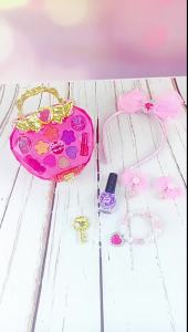 LZD Childrens Cosmetics Set Toy Girl Makeup Kit Princess Eye Shadow Kids Washable Birthday Gift