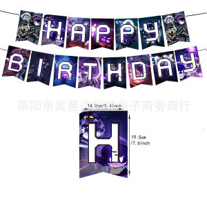 L67 Murder Drones Themed Decoration Celebrate birthday Party Banner Balloon Caketopper Scene Arrangement Supplies L