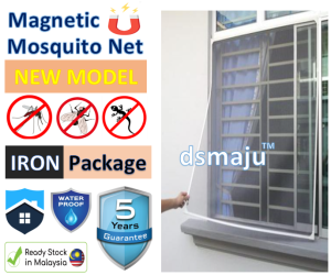 PowerMax Magnetic Mosquito Net IRON Package (SOFT) Magnetic Insect Screen Mesh Jaring Nyamok Tingkap Gril Besi Magnet Window
