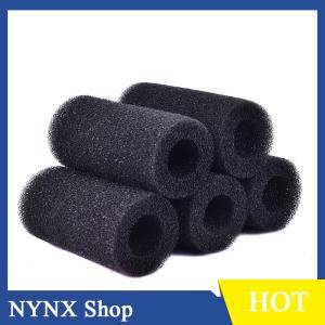 [NYNX] 5Pcs L Size Black Sponge Aquarium Filter ProtectorCover For Fish Tank Inlet Pond