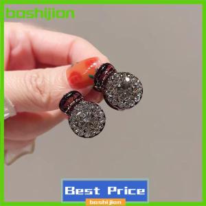 bashijian 2 4pcs Mini Round Rhinestone Hair Claw Retro Zircon Women Girls Claw Clip Small Hairpins Hair Crabs Girls Hair Accessories ﻿