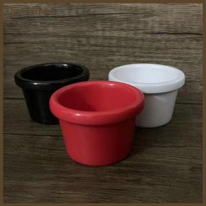 [The Fayshow] ถ้วยน้ำจิ้มขนาดเล็กสีดำขนาด6ซม. 50มล. ถ้วยน้ำจิ้มแบบอเมริกันสำหรับร้านกาแฟ