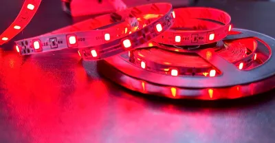 Lampu LED Strip 4040 5050 IP33 12v INDOOR Ledstrip ip 33 Warm White 12V