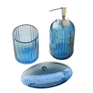 Bộ phụ kiện phòng tắm thời trang Hộp đựng xà phòng Giá để bàn chải đánh răng thủy tinh cho hộ gia đình sản phẩm phòng tắm