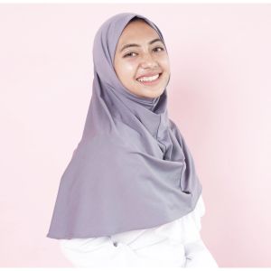 Koyu Hijab Bergo Jersey Premium Auliya Instan Pendek