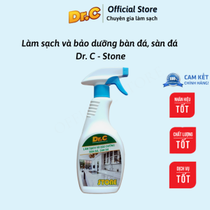 Làm sạch và bảo dưỡng bàn đá sàn đá tường sơn bề mặt sơn bẩn Dr. C STONE Chính hãng chai 500 ml