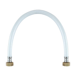 Selang Pipa Hose Flexibel 1/2 Inch Anyam Sambungan Shower Toilet Wastafel Bahan PVC 40 Cm G-15