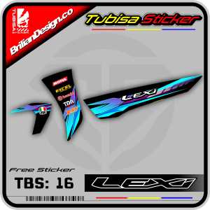 Sticker Striping Variasi Yamaha Lexi - Striping Motor Lexi. TBS.16