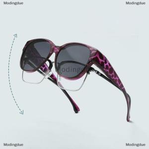 [COD] Modingdue Fashion Large Frame Sunglasses Cover Over Myopia Prescription Glasses Portable Men Women Vintage Fishing Driving Eyewear