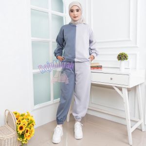AQILA - Setelan One Set Wanita Yossy Cargo Pants