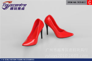 [Free Shipping] TCT-012 WomenS Shoes Pointed Toe WomenS High Heels OBJ BJD Trendy Shoes Female Soldier Figure Doll JK