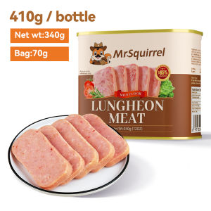 【Buy 1 Get 1】Mr. Squirrel Luncheon Meat 340g Mix of Chicken & Pork Premium Luncheon Meat Ready-to-Cook Canned Goods High Meat Content Authentic.