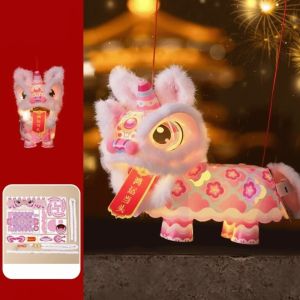 COOLCELLS Chống thấm nước Đèn lồng múa lân Phim hoạt hình Phong cách cổ xưa Đèn lồng cầm tay Phước lành Làm thủ công Đèn lồng phát sáng Tết Nguyên Đán