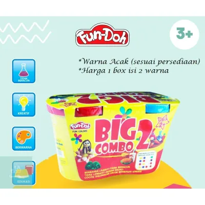 Mainan Anak Lilin Fun Doh BIG COMBO 2 Refill - FunDoh PlayDoh Play Doh