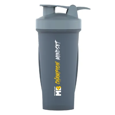 MuscleBlaze Champion Mindset Gym Shaker (Grey 650ml)