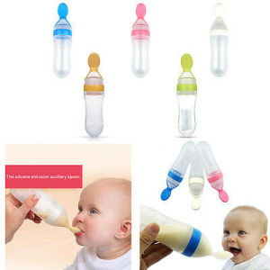 Botol Dot Silicone Sendok Makan Bayi Silikon BPAFREE Baby Feeding Bottle