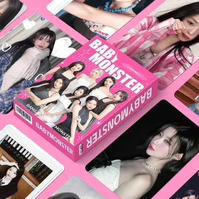 55pcs/box BABYMONSTER Photocard Holographic Card LOMO Card KPOP Collection Card