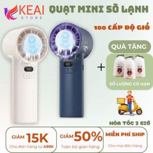 Quạt làm mát băng cầm tay 100 cấp độ 2025 Màn hình kỹ thuật số Turbo có sò làm mát 5200mAh tiato