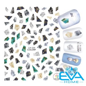 Sticker Dán Móng Tay 3D Dạng Decal Dán Móng Chống Nước Hoạ Tiết Hoa Văn Vân Đá Hoa Cương Cẩm Thạch CA520