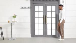 2025 European and American Style Casual Sports Button Pants for Men Autumn New Loose Straight Drawstring Plus Size Long Pants