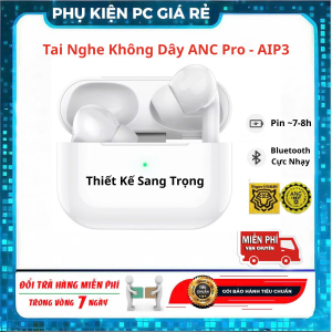 Tai Nghe Bluetooth Không Dây Pro A.I.P3 Âm Thanh Cực Hay Pin 6-8h Thiết Kế Sang Trọng Cho Điện Thoại