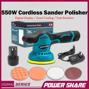 【Local delivery】550W Cordless Polisher 8 Speed Polishing Machine Wax Machine 12V Rechargeable Battery Car Pengilat Kereta