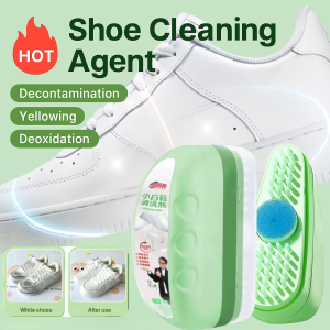 【No Water Wash】White Shoe Dry Cleaner Stain Remover Shoe Brush No Water Wash Decontamination Whitening Shoes Cleaning Agent Yellow Removal Sports Shoe Cleaner Mild Formula to Eliminate Odor Sports Shoe Cleaner