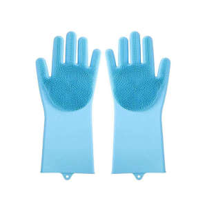 Pet Bath Gloves Silicone Gloves Anti-scratch Anti-bite Comfortable Massage Bath Artifact Pet Product