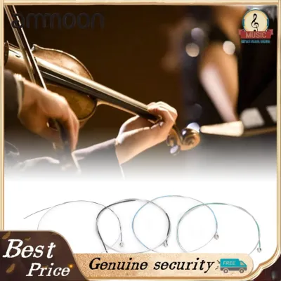 ammoon Violin String Set Copper Alloy 12Pcs Fine Workmanship Violin String Replacement 3 Set for 1/4