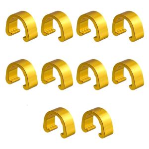 10 Pcs Aluminum Alloy Bike Cable C-clips Brake Cable Housing Clip Fixed Clamps Brake Derailleur Shifts Cable Clip